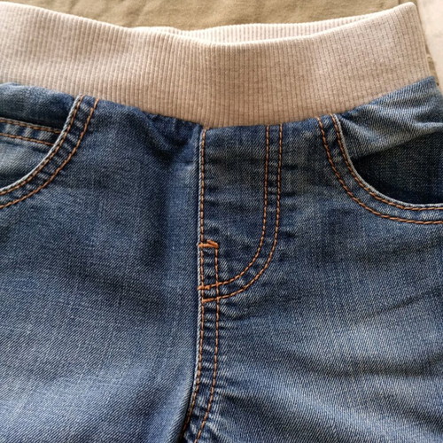 Jeans set with long-sleeve and short-sleeve shirt for boy 12-18 months like new