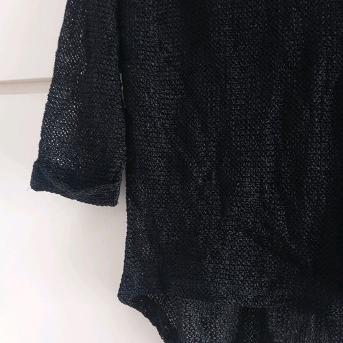 Fishnet black blouse like new, size Medium