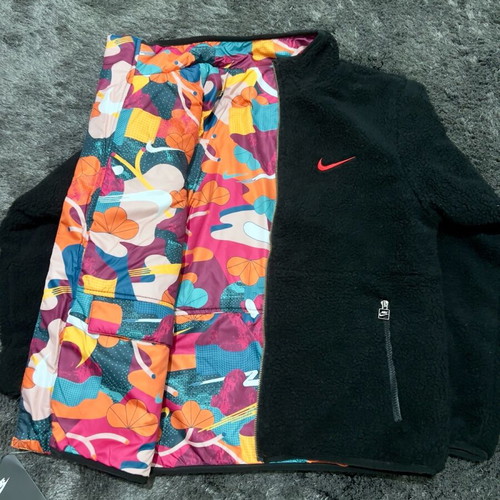 Nike jacket fleece black new, size Medium