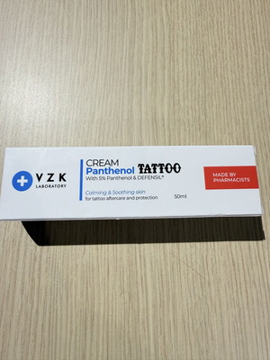 VZK Laboratory κρέμα αναπλαστική για τατού με 5% πανθενόλη, 50 ml