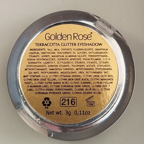Golden Rose Shimmery Eyeshadow new Terracotta Glitter 216