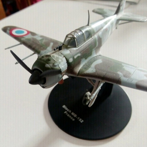 BLOCH MB 152 miniature airplane like new, De Agostini, scale 1/72