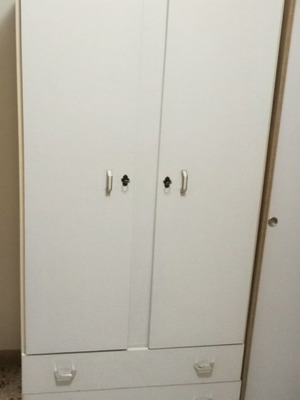 Wardrobe for small spaces like new, 2 doors and 2 drawers