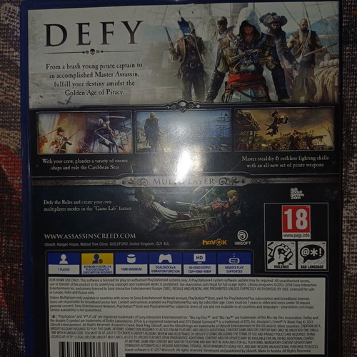Assassin's Creed Black Flag PS4 like new