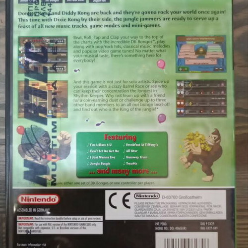 Donkey Konga 2 Nintendo GameCube simulation game new