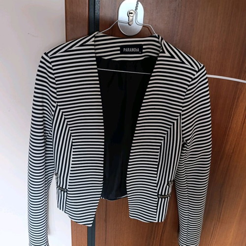 Paranoia women's jacket black white size S new