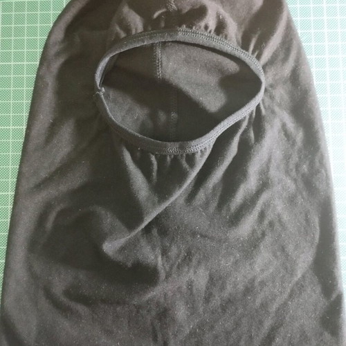 Full face black cotton new, size small