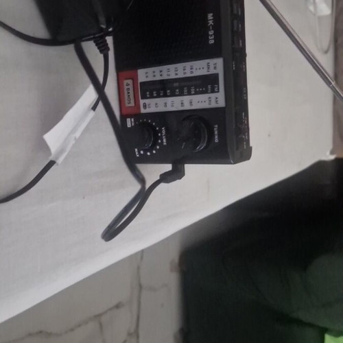 Portable radio and speaker with flashlight and USB, new