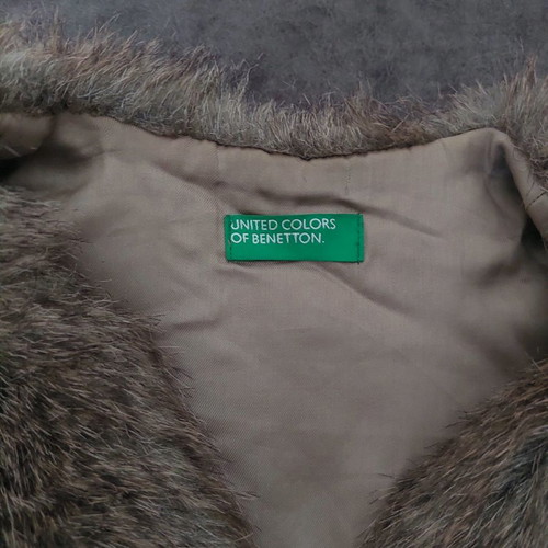 Benetton Kids Sleeveless Fur Vest New Ecological Fur