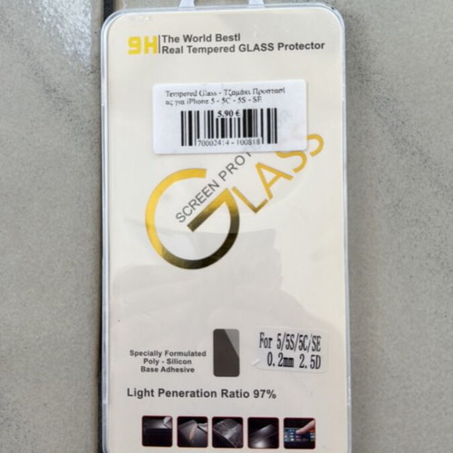 Tempered Glass Protector for iPhone 5 new
