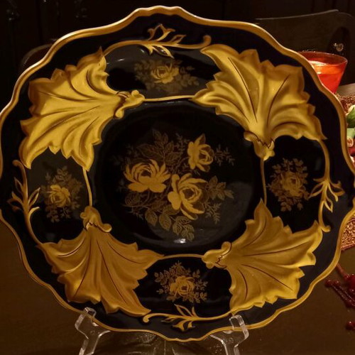 Echt Weimar Kobalt Jutta Blue Decorative Plate 33 cm like new