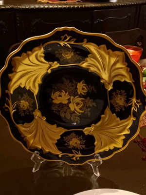Echt Weimar Kobalt Jutta Blue Decorative Plate 33 cm like new