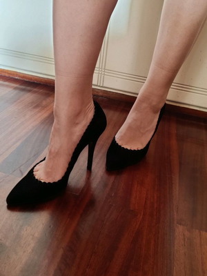 Γόβα Zara μαύρη μεταχειρισμένη, μέγεθος 39