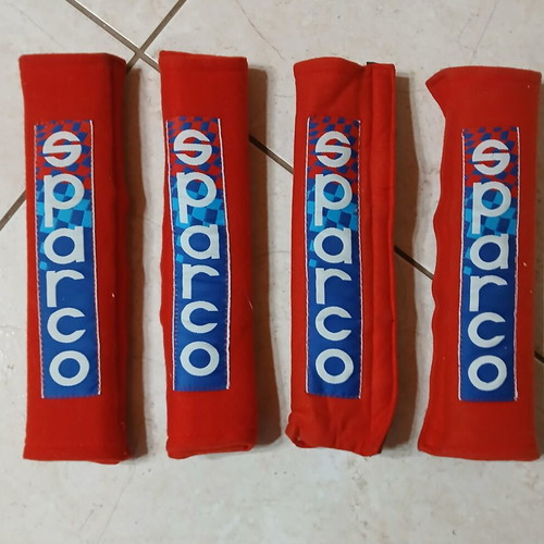 Sparco Red Seat Belt Cushions Used 4 Pieces