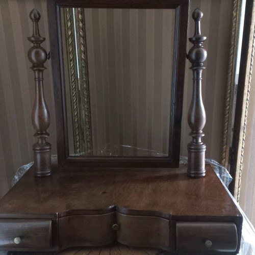 French tabletop dressing table used, missing mirror