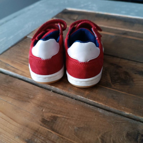 Falcotto baby red leather shoes new, size 18