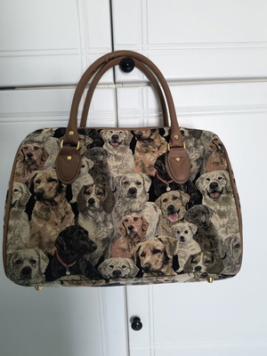 Women's handbag with dog pattern new