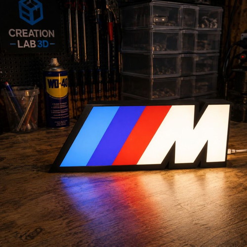BMW M LED Lightbox Handmade Decorative Lamp new