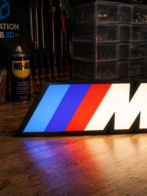 BMW M LED Lightbox Handmade Decorative Lamp new