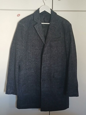Men's coat like new, blue, XL