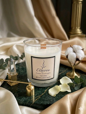 Χειροποίητο κερί σόγιας Fresh Cotton καινούργιο