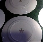  Σετ πάστας 7 τεμάχια Royal Stafford "Camellia", πορσελάνη Αγγλίας bone china 1950.
