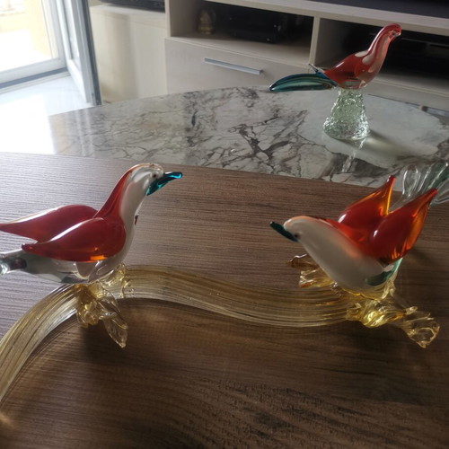 Murano glass female figure, handmade Italian vintage