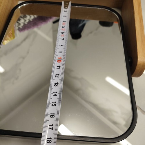 Two-dimensional tabletop mirror like new, rotating