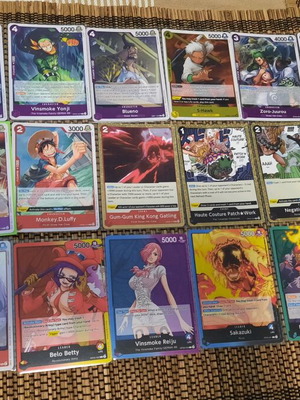 One Piece TCG κάρτες σαν καινούργιο, συλλογή από παλιά σετς