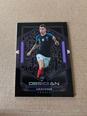 Lucas Digne Panini Obsidian Electric Etch Purple 2019-20 like new
