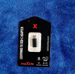 MAXLIFE LIGHTNING TO USB-C ADAPTER