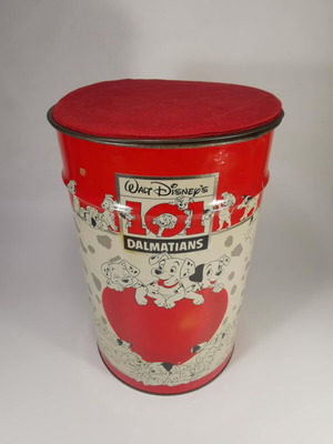 Disney 101 Dalmatians used metal stool with storage