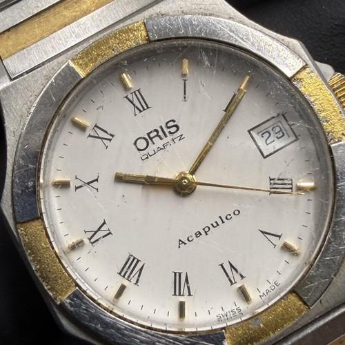 Oris Acapulco Quartz Two-Tone Stainless Steel Watch used, not working