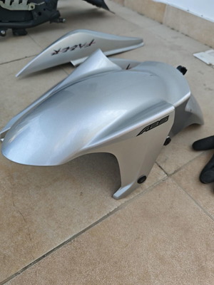 Fazer S2 ABS 600 front mudguard fairing silver 4S82151100P0