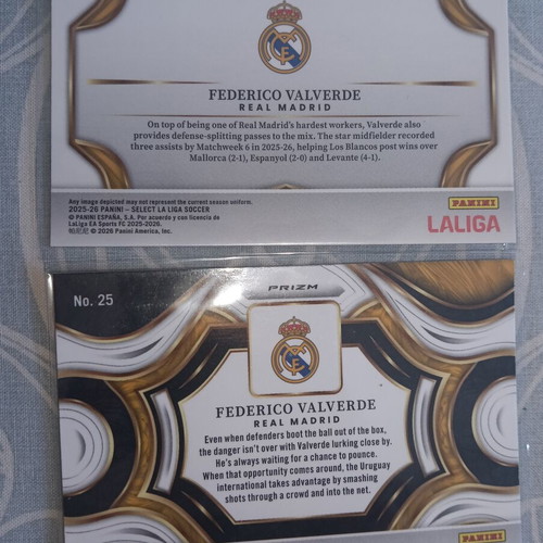 Valverde lot from Select EA Sports 2025-2026, like new