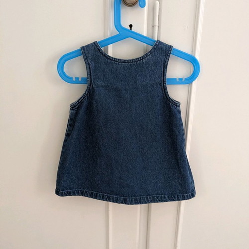 Denim dress used for 12-month-old girl