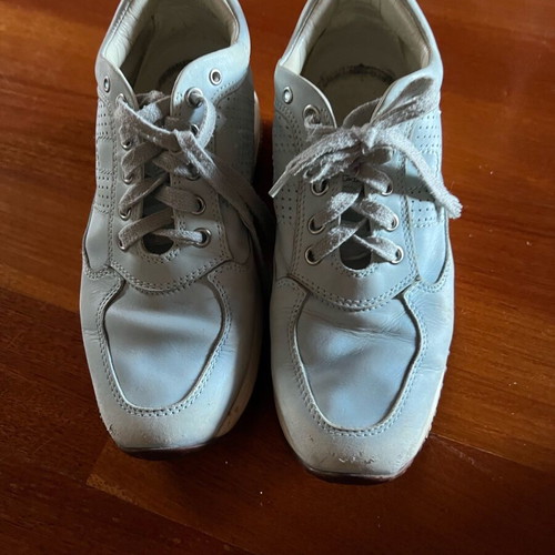 Hogan women's sneakers used, turquoise, size 37