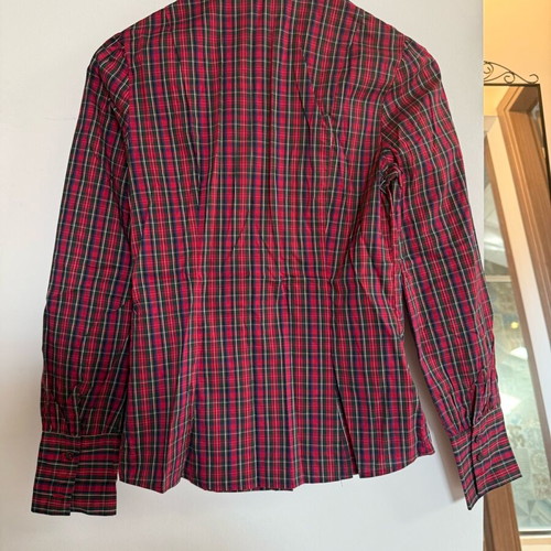 Sisley shirt red cotton like new, size S