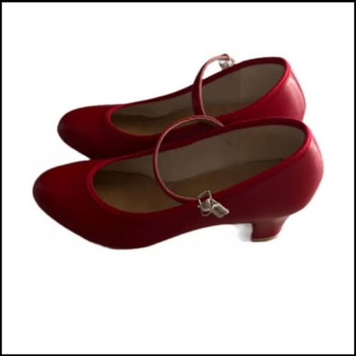 Mary Jane leather red shoes new, size 40, Katz brand
