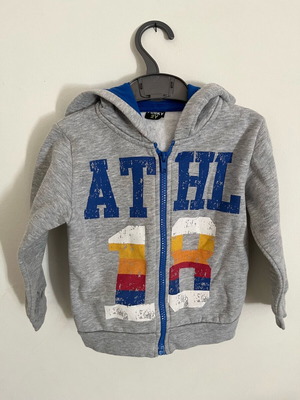 Funky boy's grey sweatshirt used, 2y