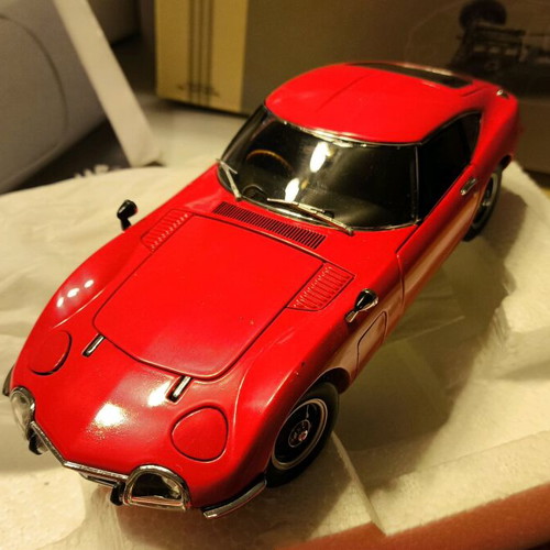 Collectible EBBRO Toyota 2000GT model red new