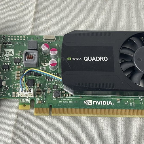 NVIDIA Quadro K620 2GB DDR3 PCIe graphics card used, low profile, DisplayPort, DVI