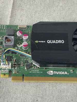 NVIDIA Quadro K620 2GB DDR3 PCIe graphics card used, low profile, DisplayPort, DVI