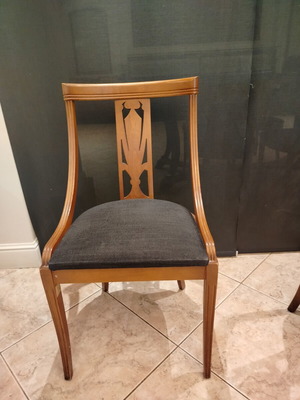 Oak dining set with 6 chairs used