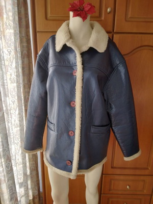 Μπουφάν με επένδυση μεταχειρισμένο, μπλε, μέγεθος L