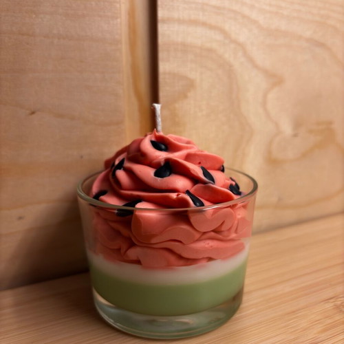 Watermelon Dessert Candle new, handmade soy wax 250g