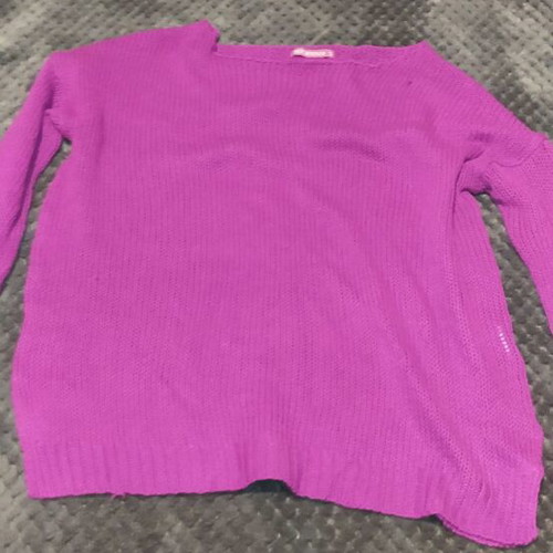 Fuchsia/Purple knitted sweater Terranova used, size M