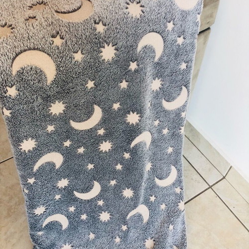 Children's room set used with glow-in-the-dark rug and blanket