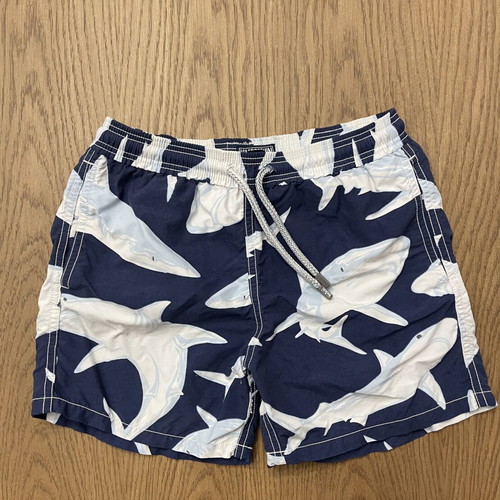 Vilebrequin kids' swim shorts size 10, ages 8-10, blue and white