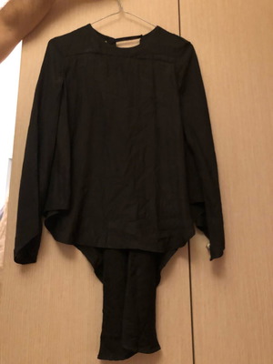 Zara black satin blouse new, size XS
